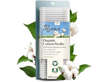 $3.99, Was $7.99, 50% Off! Sky Organics - Organic Cotton Swabs dealfomo