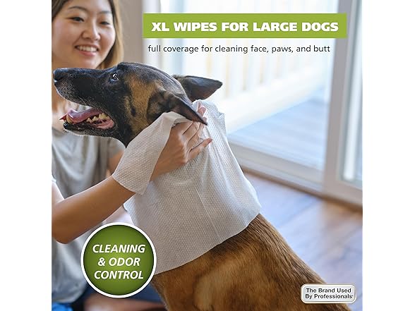 Wahl Refresh Massive Dog Wipes for Clean