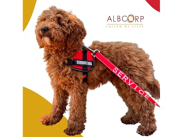 ALBCORP Service Dog Vest Harness Small, Red