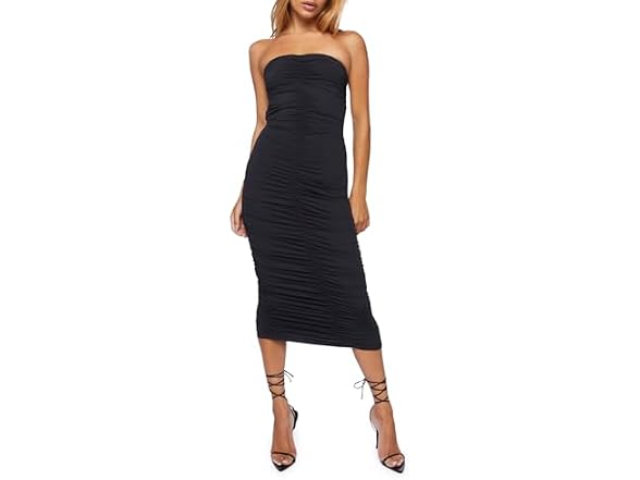 Forever 21 (M) Ruched Bodycon Midi Dress