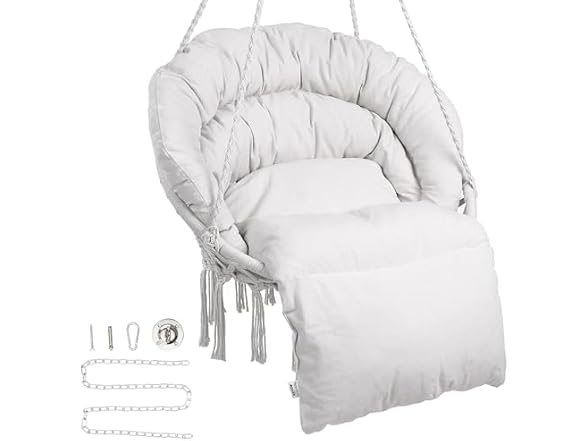 Hanging Hammock Swing Chair, 330 Lbs Capacity