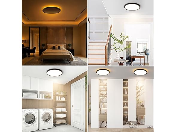 Brightever Black 12" Ceiling Lamp