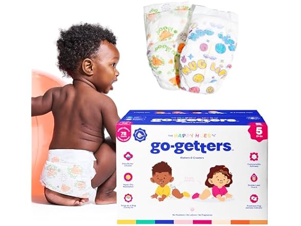 Happy Hues Disposable Diapers Size 5 78 Count