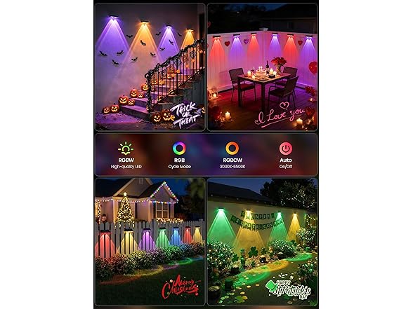 Brightown 12 Pack Solar Lights Outdoor