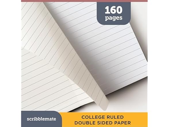ScribbleMate Lined journal notebook