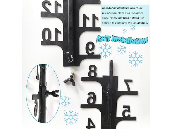 Metal Elk Snowflake Measuring Stick