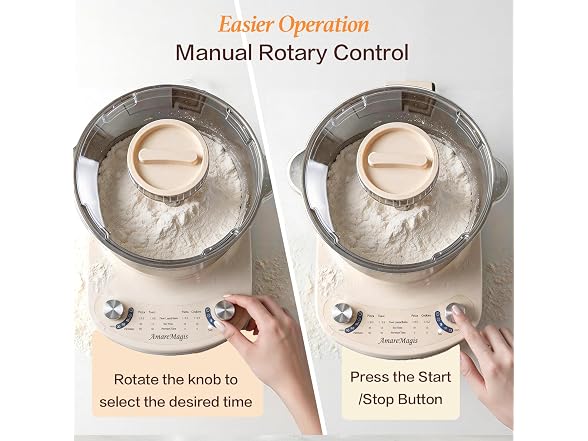 AmareMagis 7.4QT Electric Dough Mixer