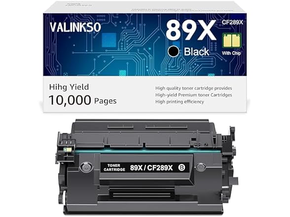 Valinkso CF289X 89X 89A Black Toner Cart