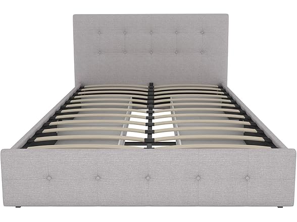 DHP Rose Upholstered Platform Bed with U