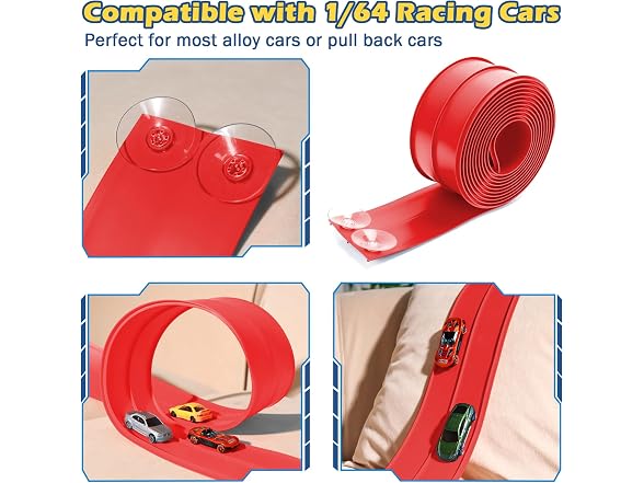 INKZOO Flex Track Flexible Race Track for Kids