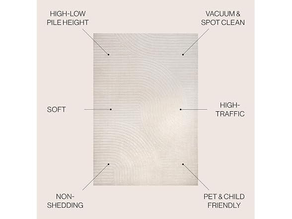 JONATHAN Y Hallie Outdoor Rug 3x5 Ivory