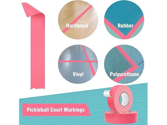 HolderProf Pickleball Court Tape 2in x 77 yd