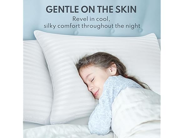 HEYCUZI Queen Down Alternative Bed Pillows