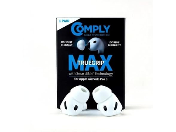 Comply TrueGrip MAX | Premium Memory Foam Replacement Earbud Tips