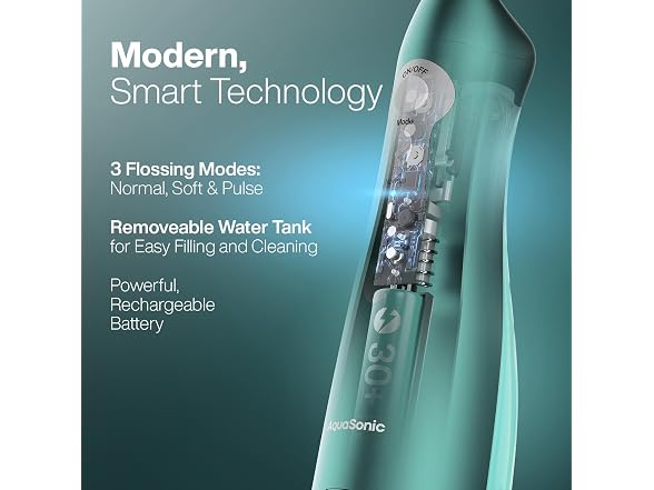 AquaSonic Aqua Water Flosser Green