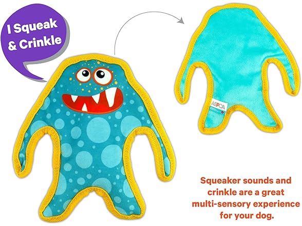 ASPCA Stuffing-Free, Ultra Durable Squeak Toy