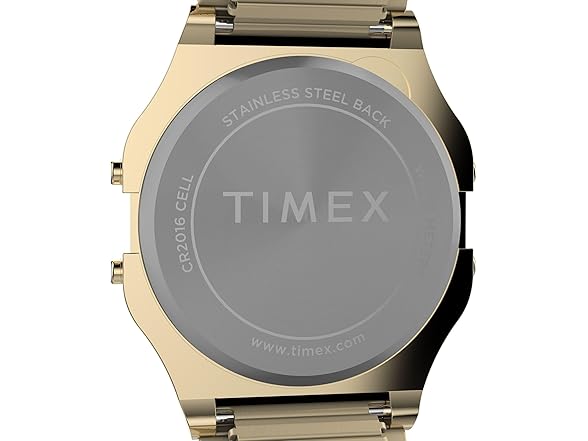 Timex Unisex T80 34mm Watch GoldTone