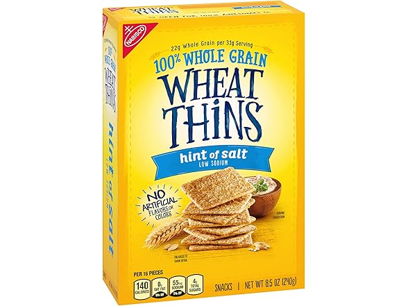 Wheat Thins Low Sodium 8.5oz (1pk)