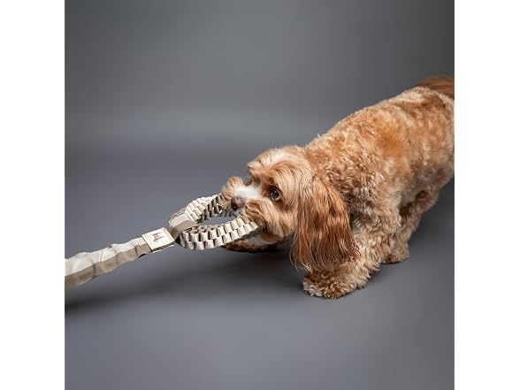 NOAH & PAW Luxury Dog Toy, Dog Rope Toy- Tug Ring, Beige