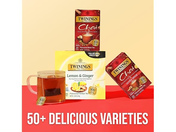 Twinings Chai Spiced Black Tea 6 Boxes 120 Bags