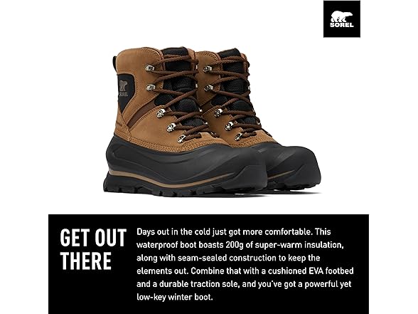 SOREL Men's Buxton Lace Waterproof Boots