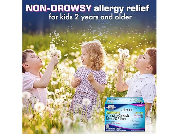 Ohm Kids Allergy Medicine, 30ct