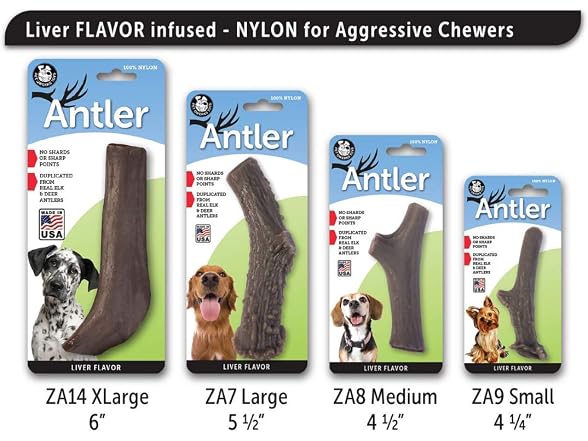 Pet Qwerks Nylon Antler Liver Flavor