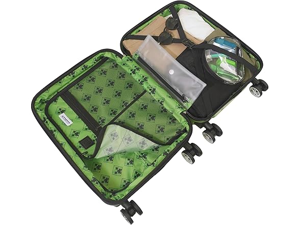 FUL Minecraft 21.5 Inch Carry On Suitcase