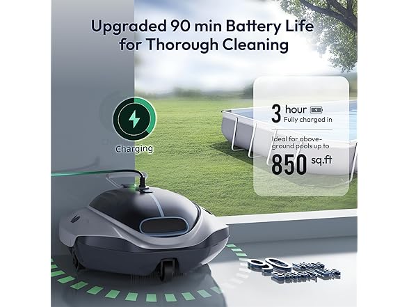 BUBLUE Bubot 300P Robotic Pool Cleaner | 850 sq.ft.