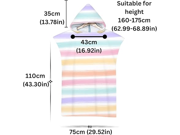 kaylz Microfiber Surf Poncho Wearable Beach T