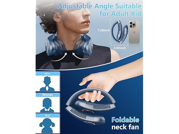 Neck Fan with Mist Spray