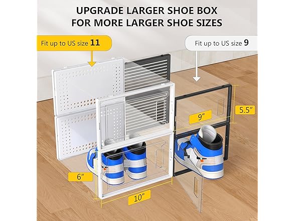 Secret Space 12 Pack Shoe Storage Organizer