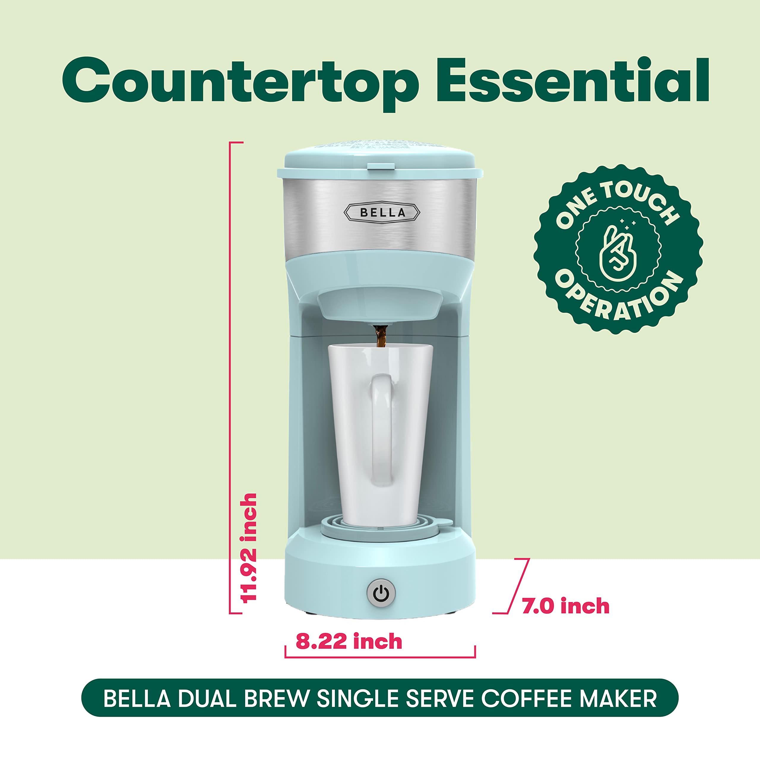 BELLA Dual Brew Single Serve Coffee Maker - Gallery 11