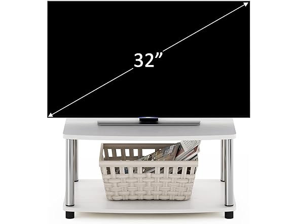 Furinno Turn-N-Tube No Tools 2-Tier TV Stand