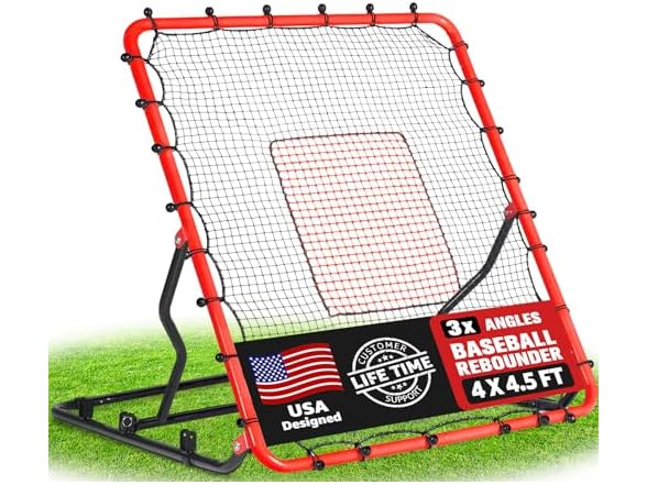 ZEALFEEL 4x4.5FT Baseball Rebounder Net