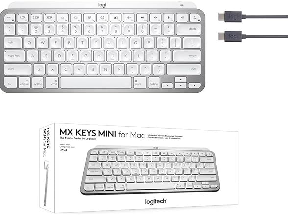 Logitech MX Keys Mini for Mac Minimalist Wireless Keyboard, (Open Box)