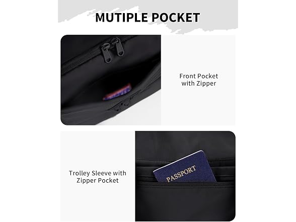 Personal Item Travel Bag 18x14x8