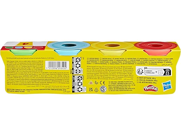 Play-Doh 4 Classic Colours, Modelling Dough Set