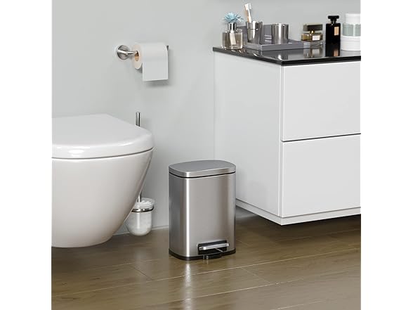 iTouchless Step 2.0 Technology SoftStep Combo Trash Can Set