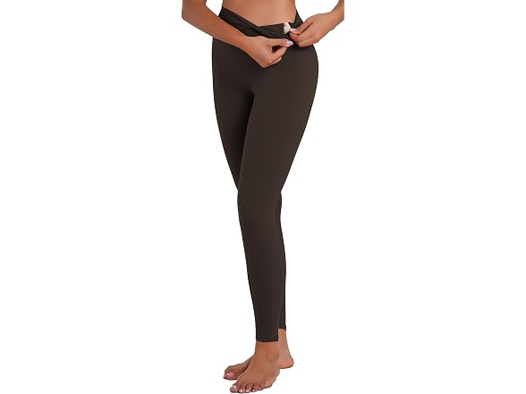 Sunzel Womens Leggings 25in M Brown