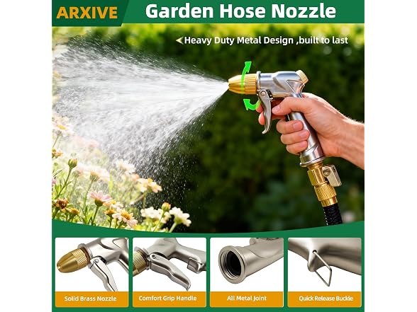 ARXIVE Heavy Duty Garden Hose Nozzle