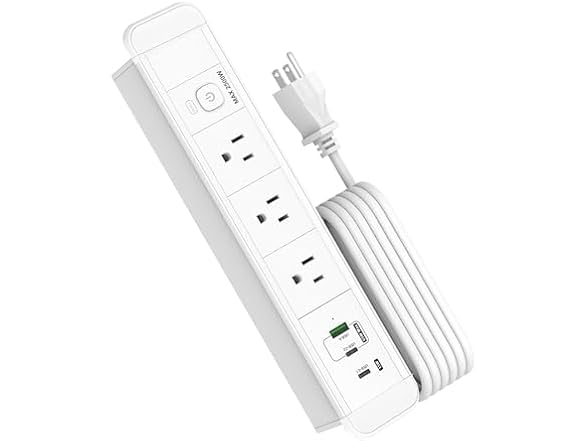 Recessed Power Strip USB C 65W Fast Charging Station