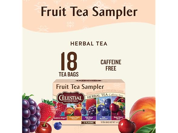 6PK Celestial Seasonings Fruit Tea Sampler - Gallery 2