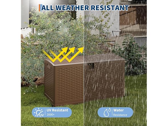 PrecisionAuto 73 Gallon Outdoor Storage Deck Box
