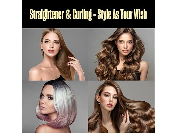 Hair Straightener and Curler 2 in 1 by BeKind Flex