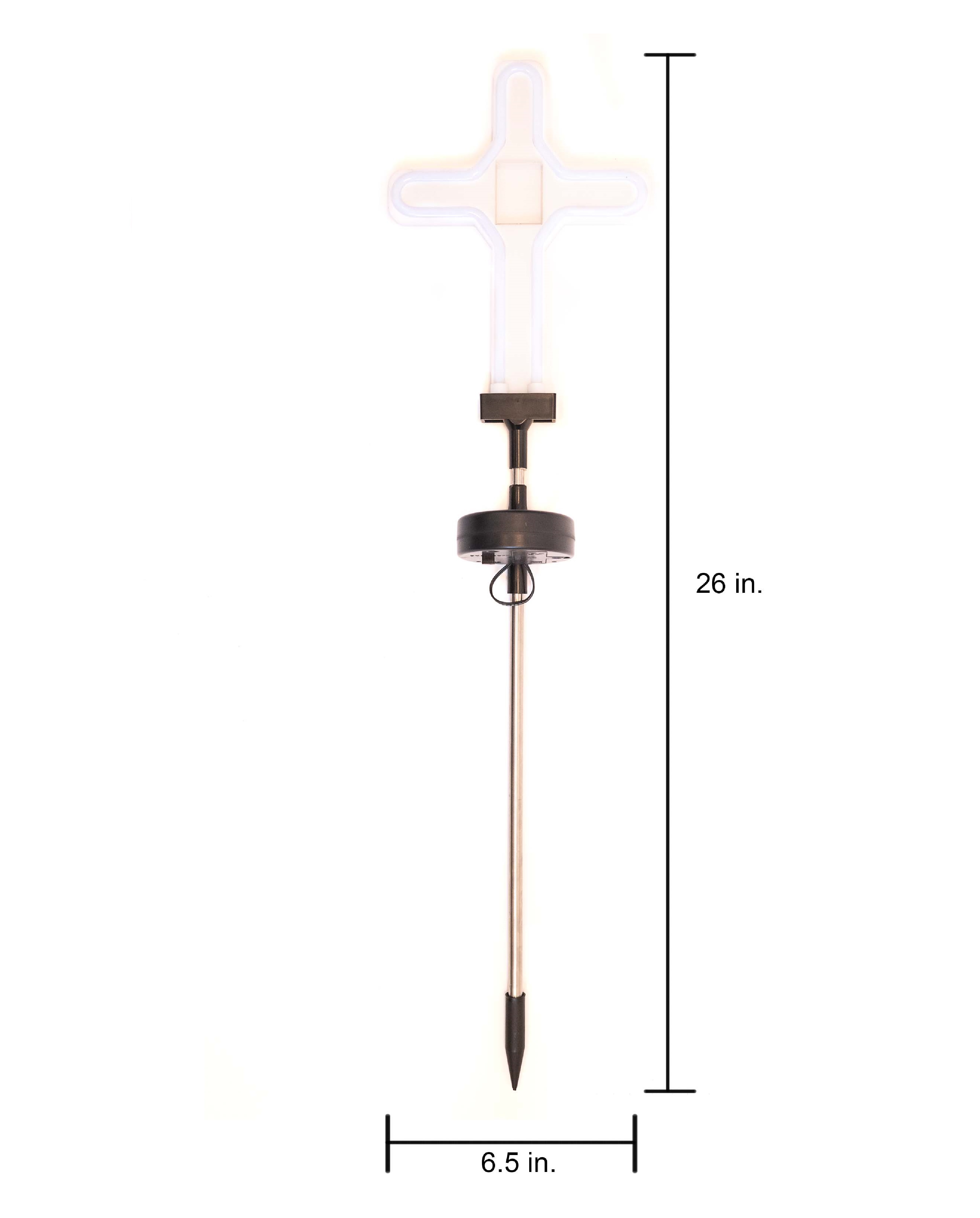 Solar Neon LED Cross Stake Light - Gallery 9