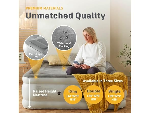 Huddle® Full Never Deflate Full Air Bed