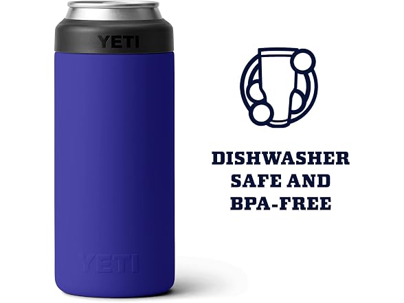 YETI Rambler 12oz Colster Slim Can Insulator, Offshore Blue