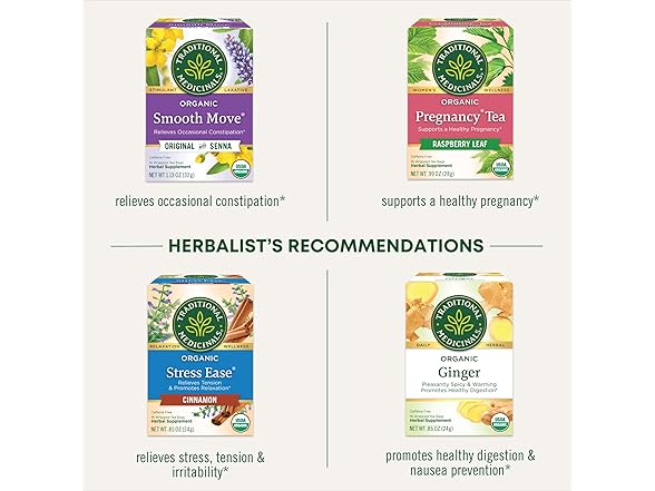 16CT Traditional Medicinals Organic Raspberry Leaf