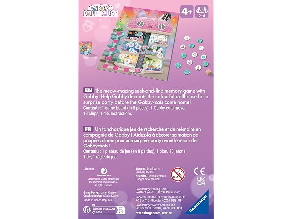 Ravensburger Gabby’s Dollhouse Helping Gabby! Game